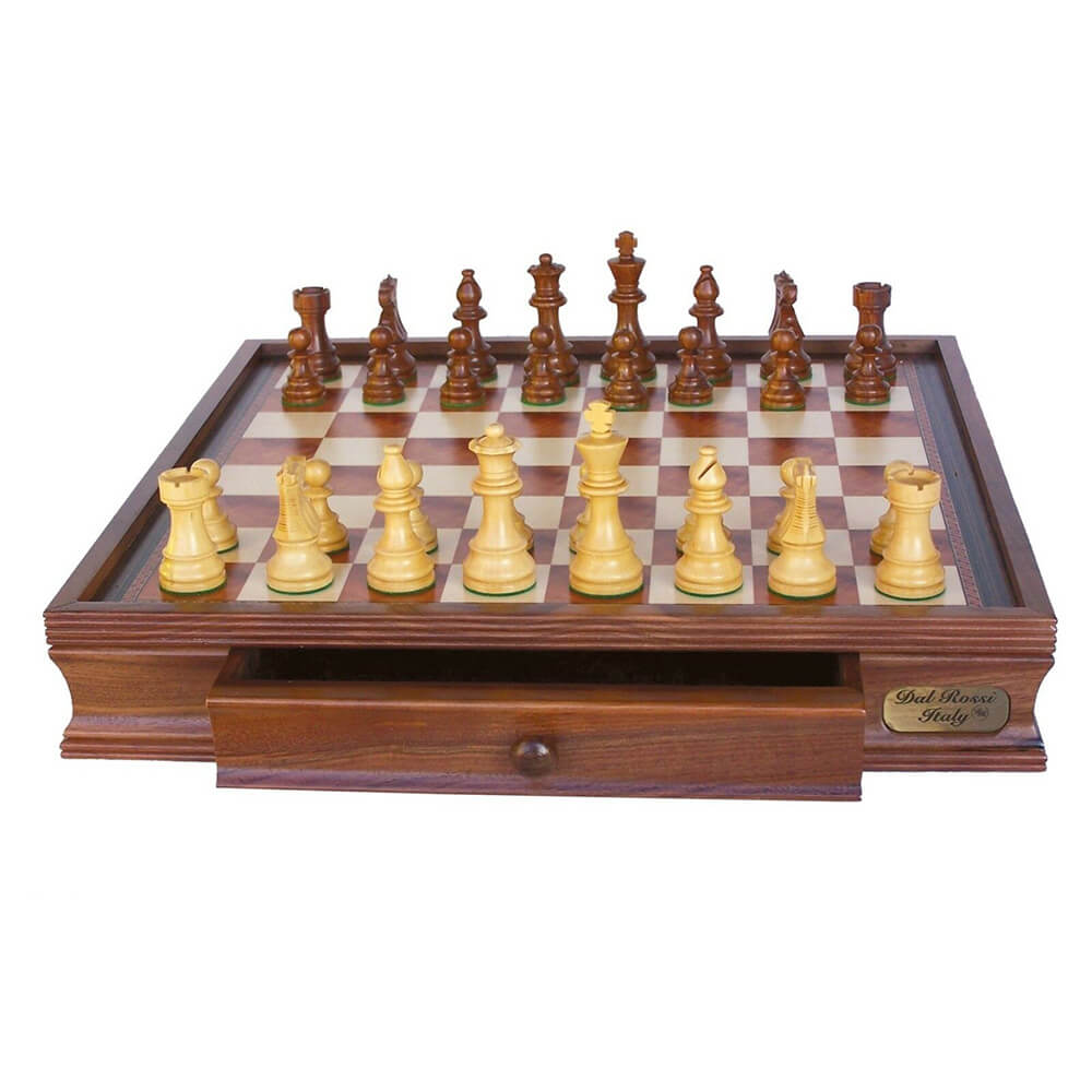 Dal Rossi 16'' 85mm Chessmen Chess Set