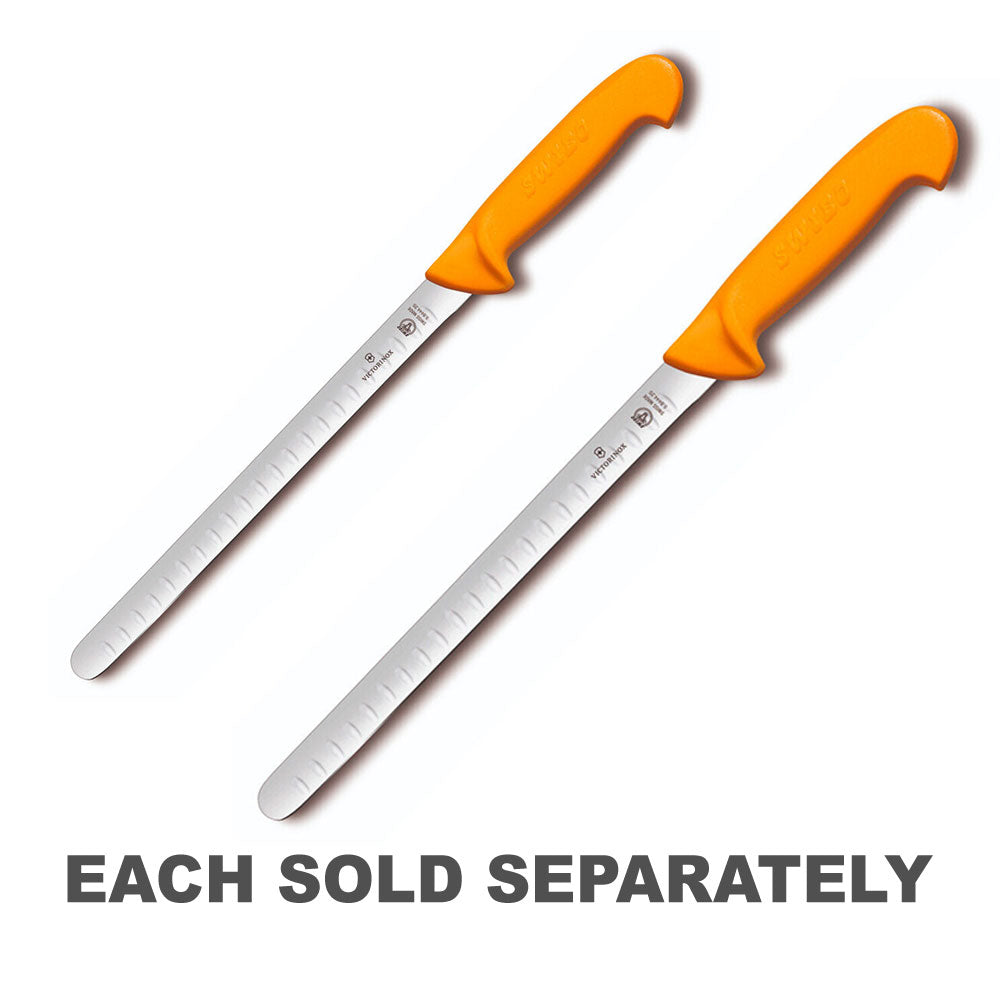 Swibo Fluted Flexible Blade Salmon Knife (Yellow)