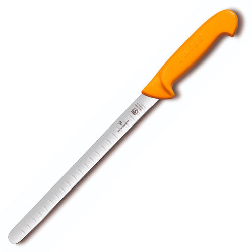 Swibo Fluted Flexible Blade Salmon Knife (Yellow)
