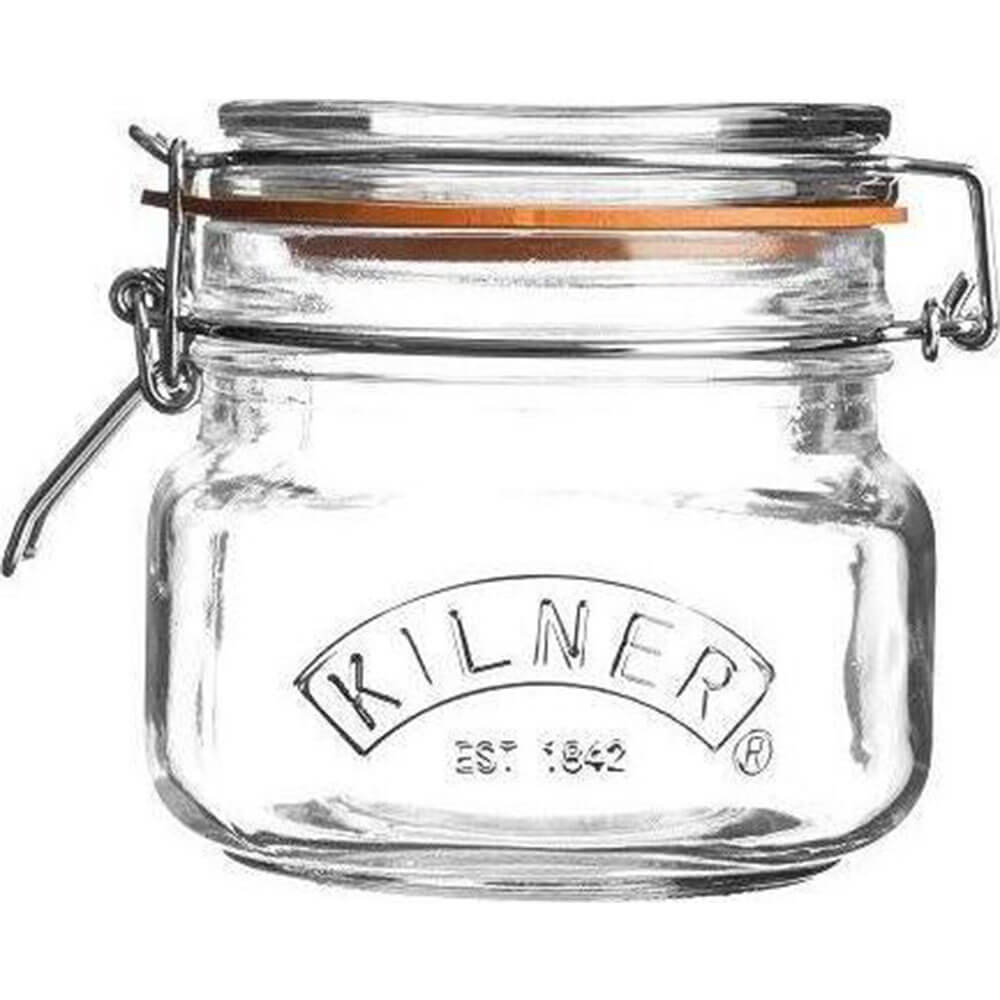 Kilner Clip Top Square Jar (Clear)