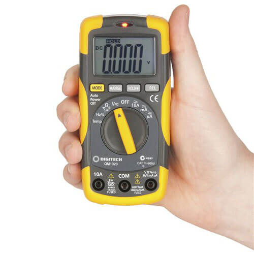 Cat III Digital Multimeter Autoranging 4000 Count DMM w/ Tem