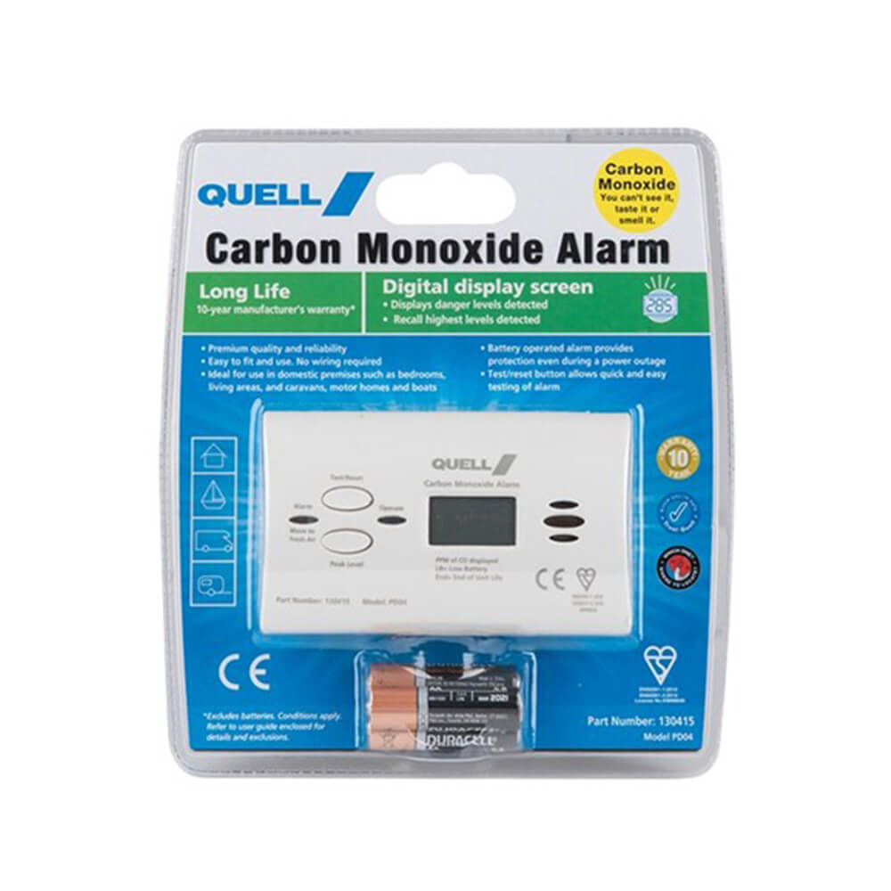 Quell Digital Display Carbon Monoxide Gas Detector Alarm