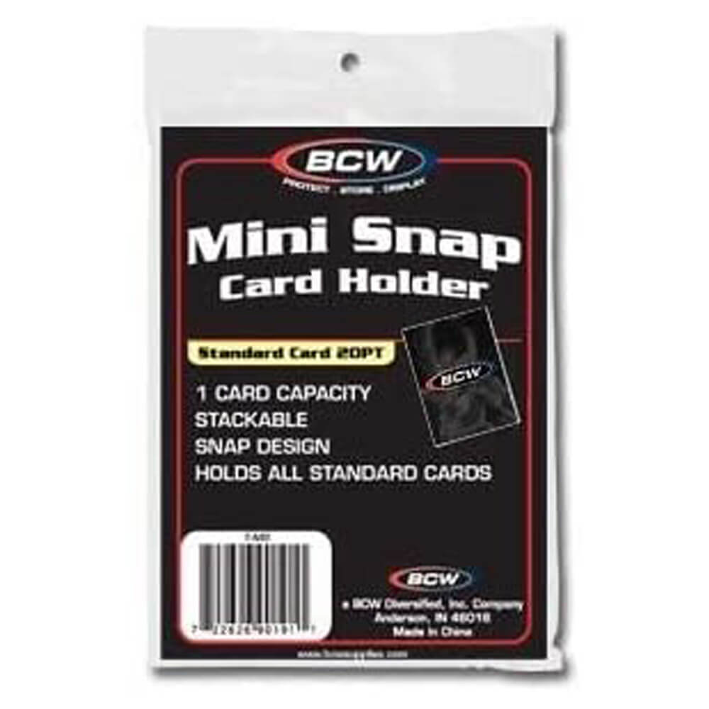 BCW Snap Card Holder Standard 20 Pt