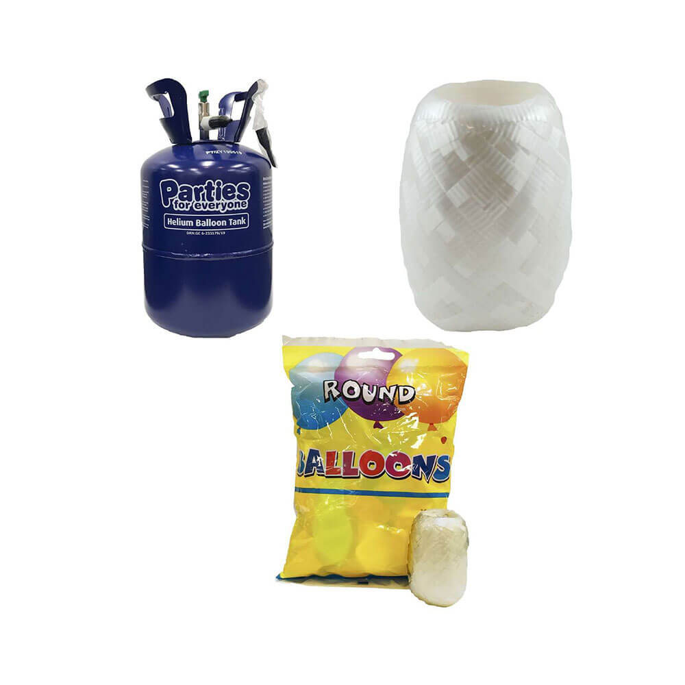 Alpen PFE Helium Balloon Kit with Gas Tank (30pcs)