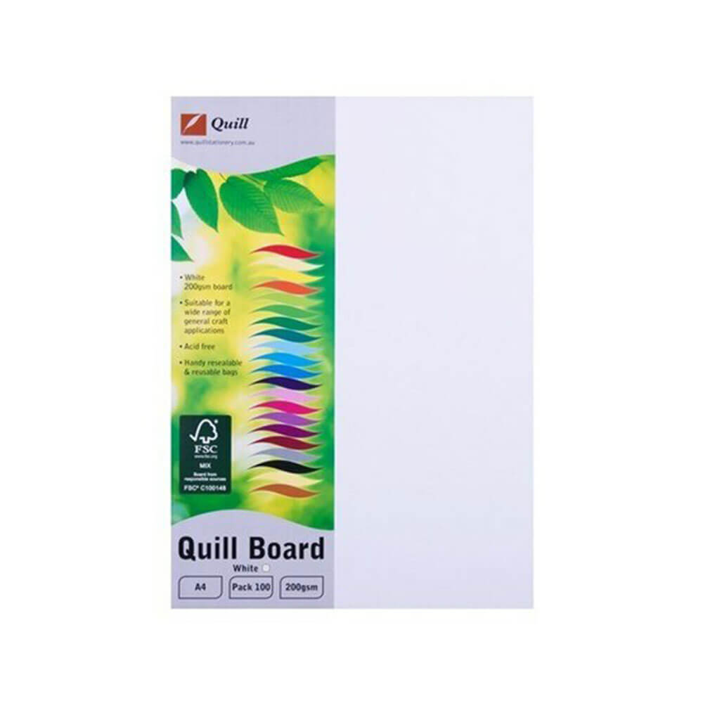 Quill 3 Sheet Pasteboard Cardboard A4 (100pk)