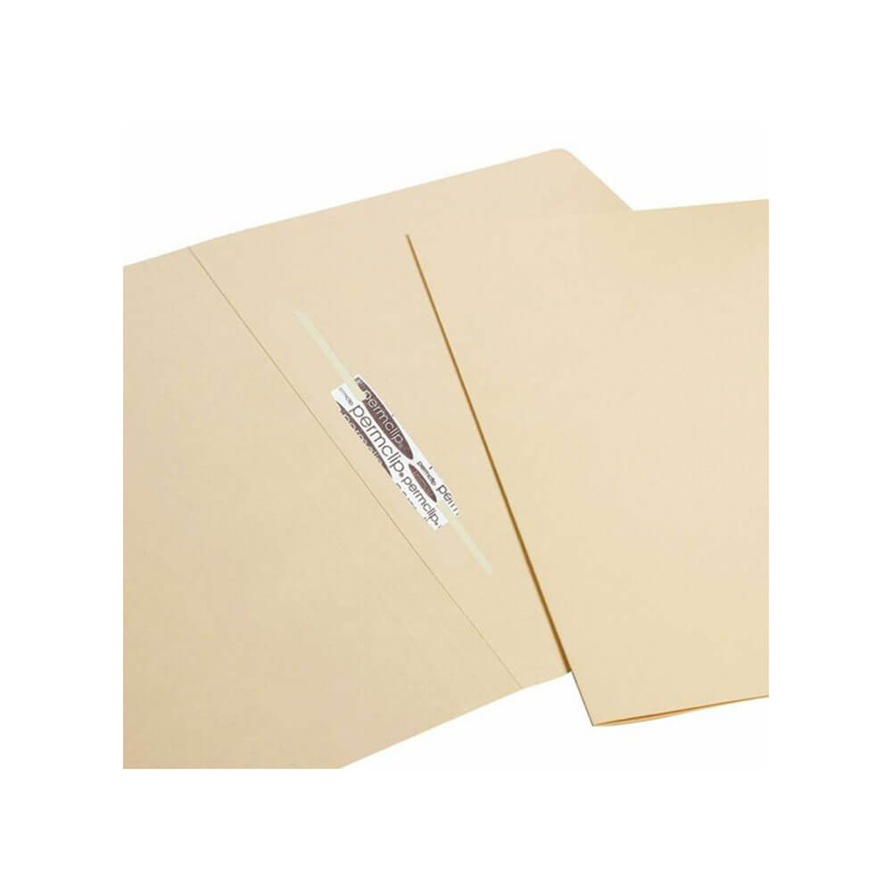 Avery Plain File Permclip Foolscap Buff (100pk)