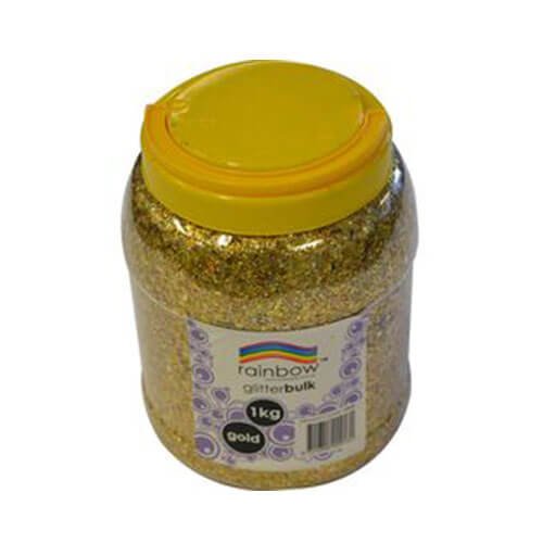 Rainbow Glitter Bulk 1kg Jar