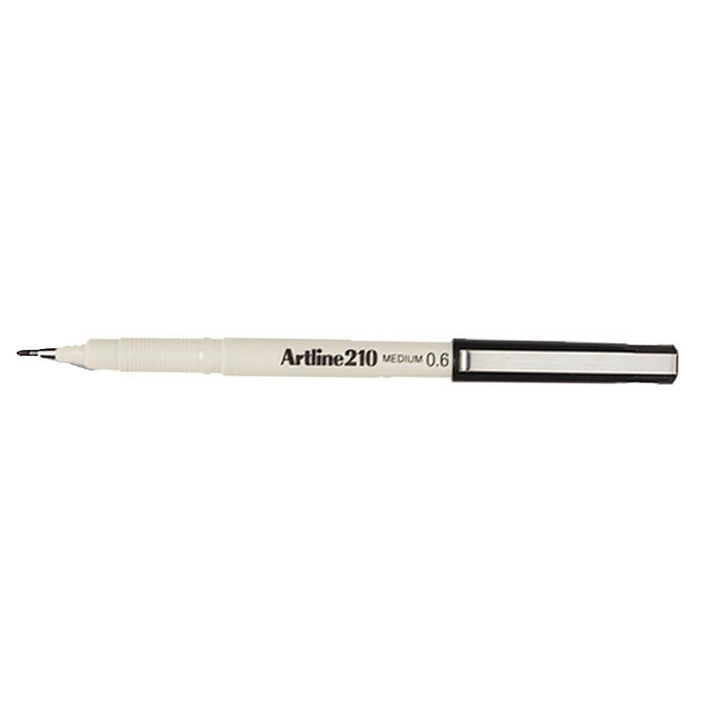 Artline Fineliner Medium Pen 0.6mm (Box of 12)