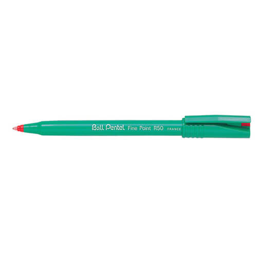 Pentel R50 Fine Rollerball Pen 0.8mm (Box of 12)