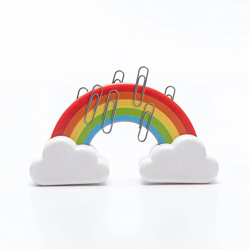 Mustard Rainbow Paperclip Holder